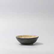 Bowl 13cm Green Converging Line Glaze V637-C3735