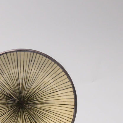 Saucer 13.5cm Green Converging Line Glaze V637-C3736