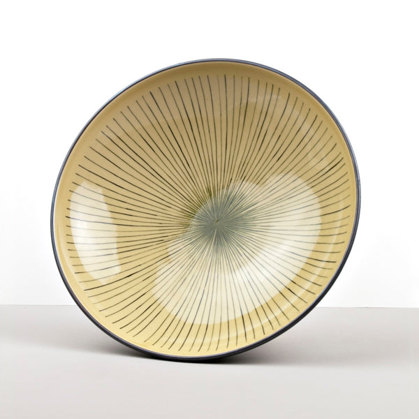 Serving Bowl 28cm Green Converging Line Glaze V637-C3737