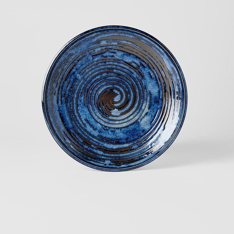 Side Plate 19cm Copper Swirl Glaze V637-C3760