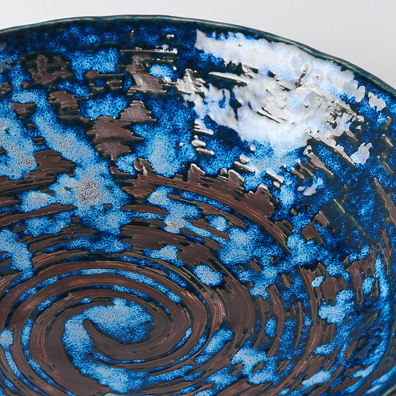 Pasta Bowl 24cm Copper Swirl Glaze V637-C3765