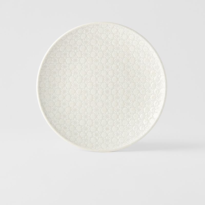Dinner Plate 25.5cm White Star Glaze V637-C3795