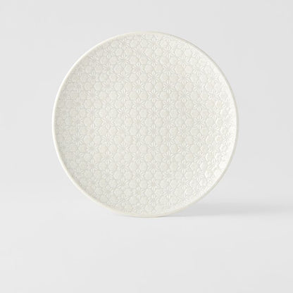 Dinner Plate 25.5cm White Star Glaze V637-C3795