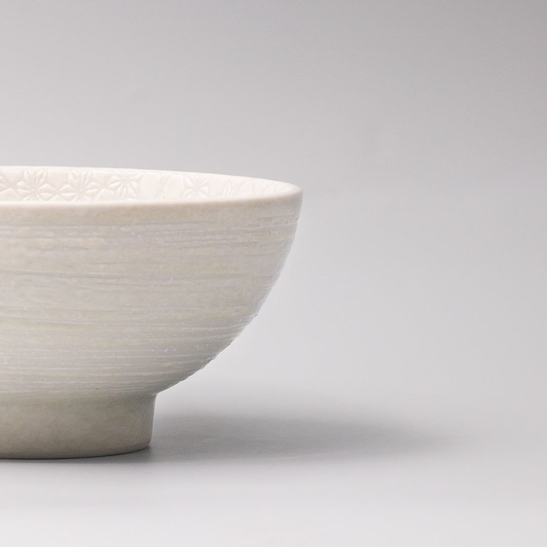 Bowl Large 19.5cm White Star Glaze V637-C3797