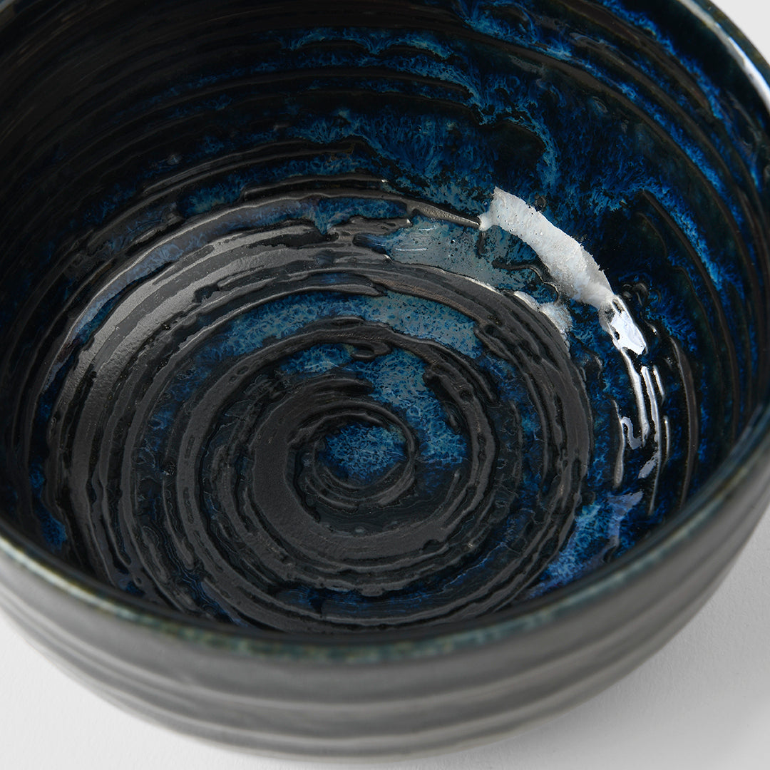 Bowl U Shape 13cm Copper Swirl Glaze V637-C3800