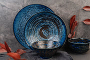 Bowl U Shape 13cm Copper Swirl Glaze V637-C3800