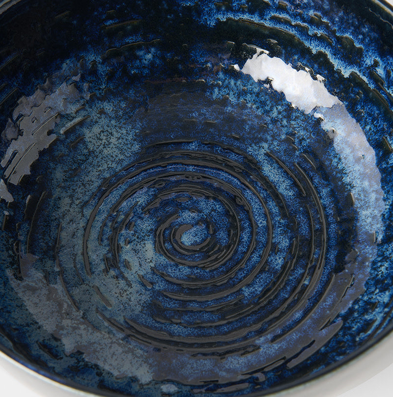Serving Bowl 24cm Copper Swirl Glaze V637-C3806