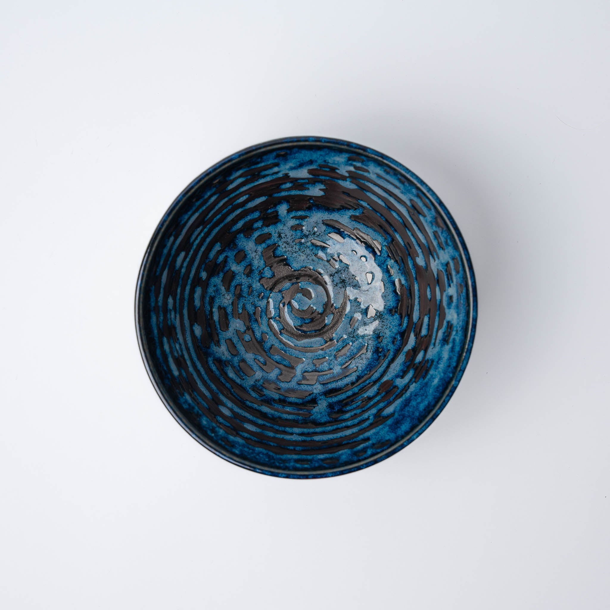 Bowl 15cm Copper Swirl Glaze V637-C3818
