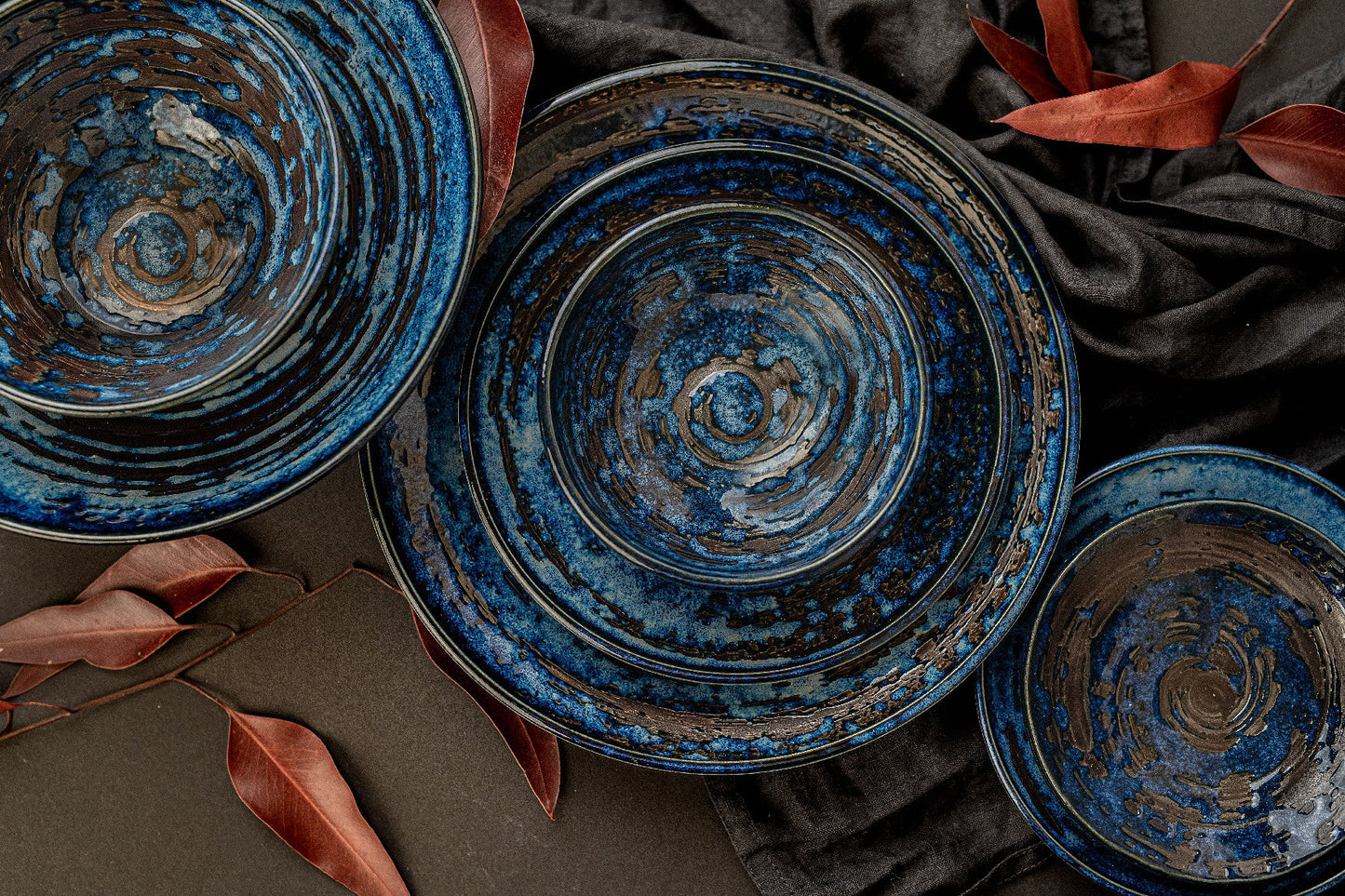 Saucer 13cm Copper Swirl Glaze V637-C3825