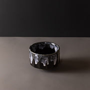 Matcha Tea Bowl 11cm Green with White drip V637-C3863