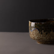 Matcha Tea Bowl 11.5cm Earth with Forest River V637-C3868