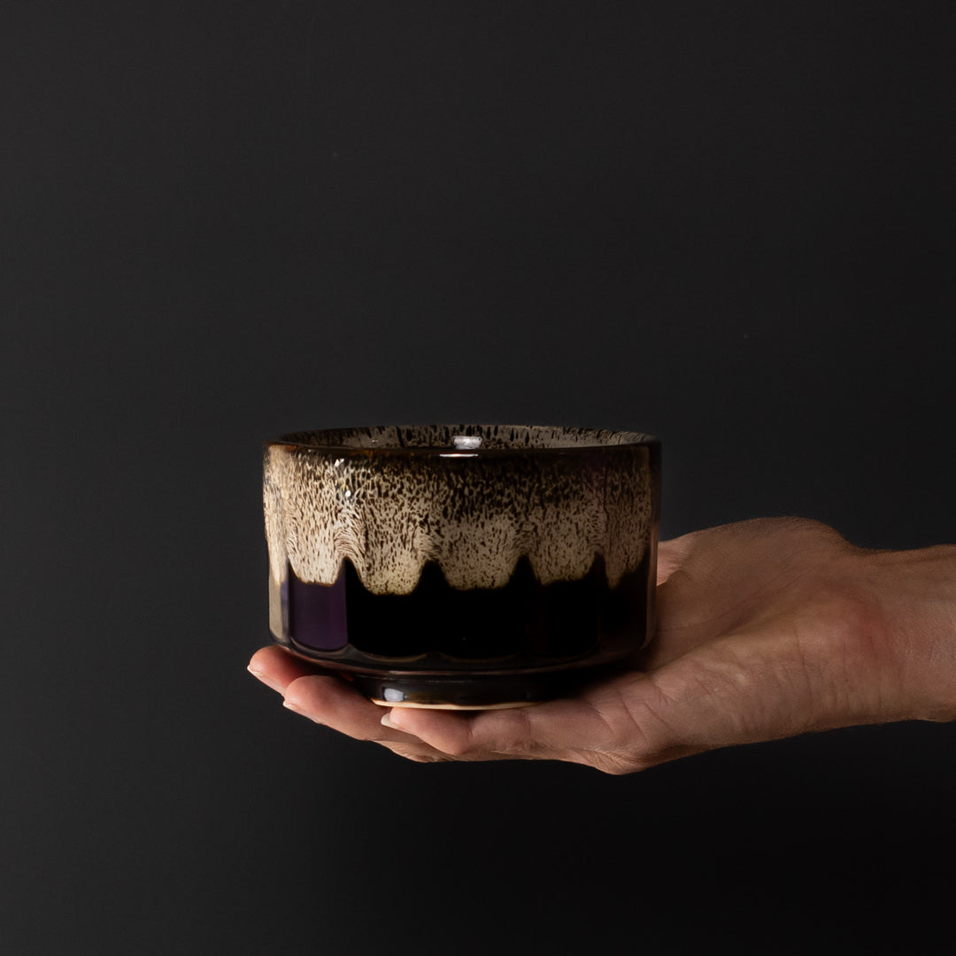 Matcha Tea Bowl 11cm Mocha Brown V637-C3870