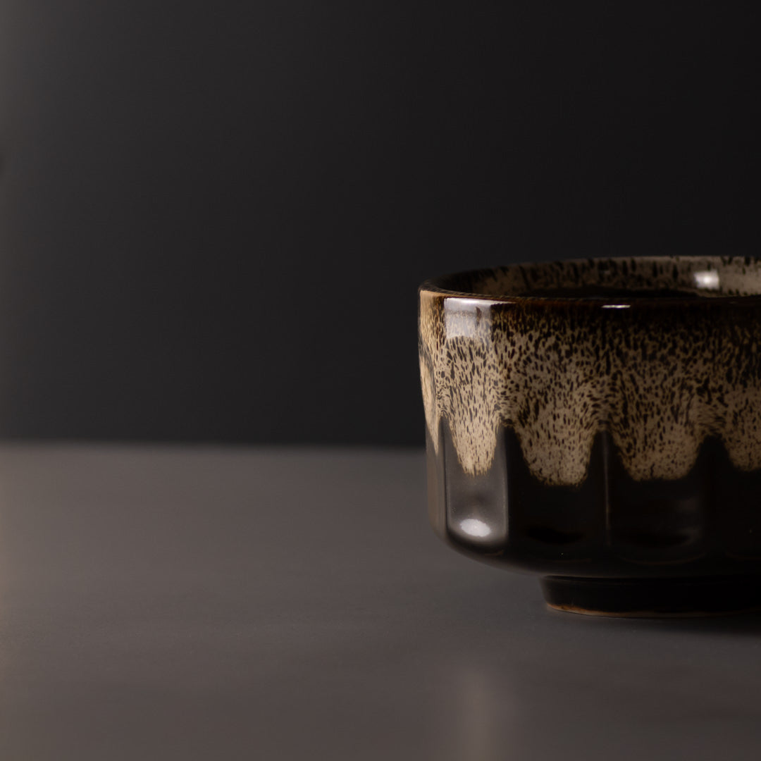 Matcha Tea Bowl 11cm Mocha Brown V637-C3870