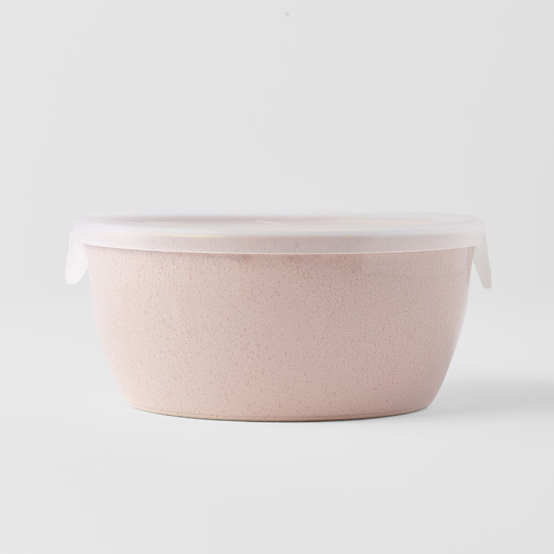 Bowl with Lid 13cm Sakura Pink Glaze V637-C4012
