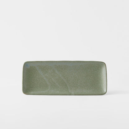 Plate Rectangular 29cm Green Fade Glaze V637-C4048