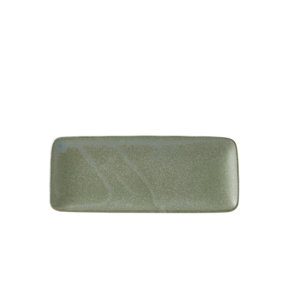 Plate Rectangular 29cm Green Fade Glaze V637-C4048