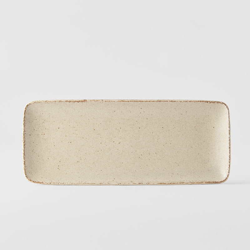 Sashimi Plate 29cm Sand Fade Glaze V637-C4050