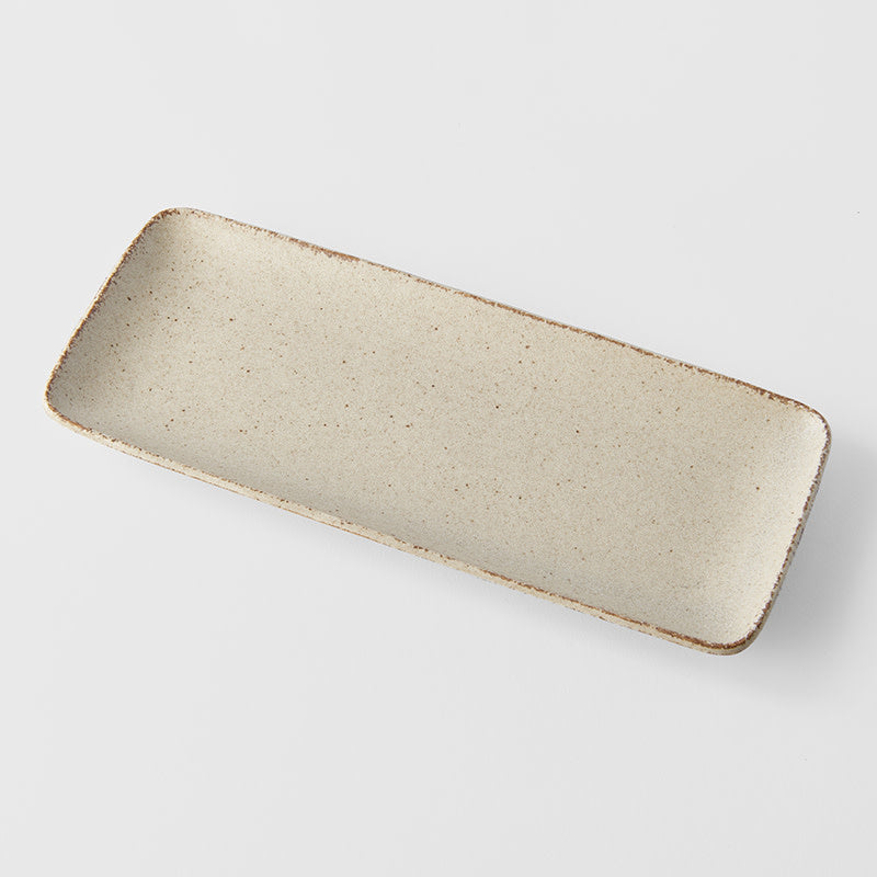 Sashimi Plate 29cm Sand Fade Glaze V637-C4050