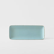 Sashimi Plate 29cm Soda Blue Glaze V637-C4051