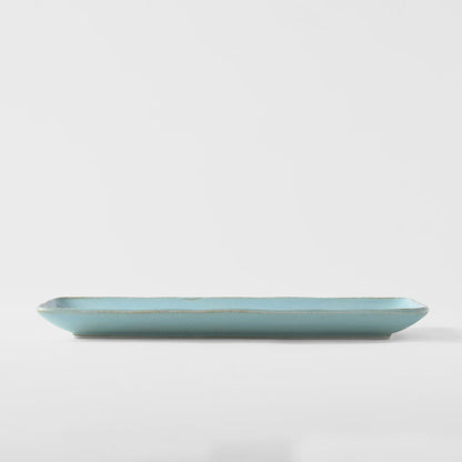 Sashimi Plate 29cm Soda Blue Glaze V637-C4051