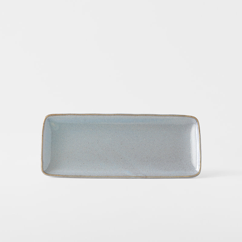 Sashimi Plate 29cm Steel Grey Glaze V637-C4052