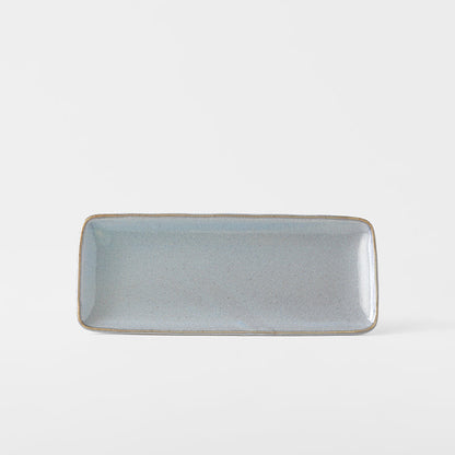 Sashimi Plate 29cm Steel Grey Glaze V637-C4052