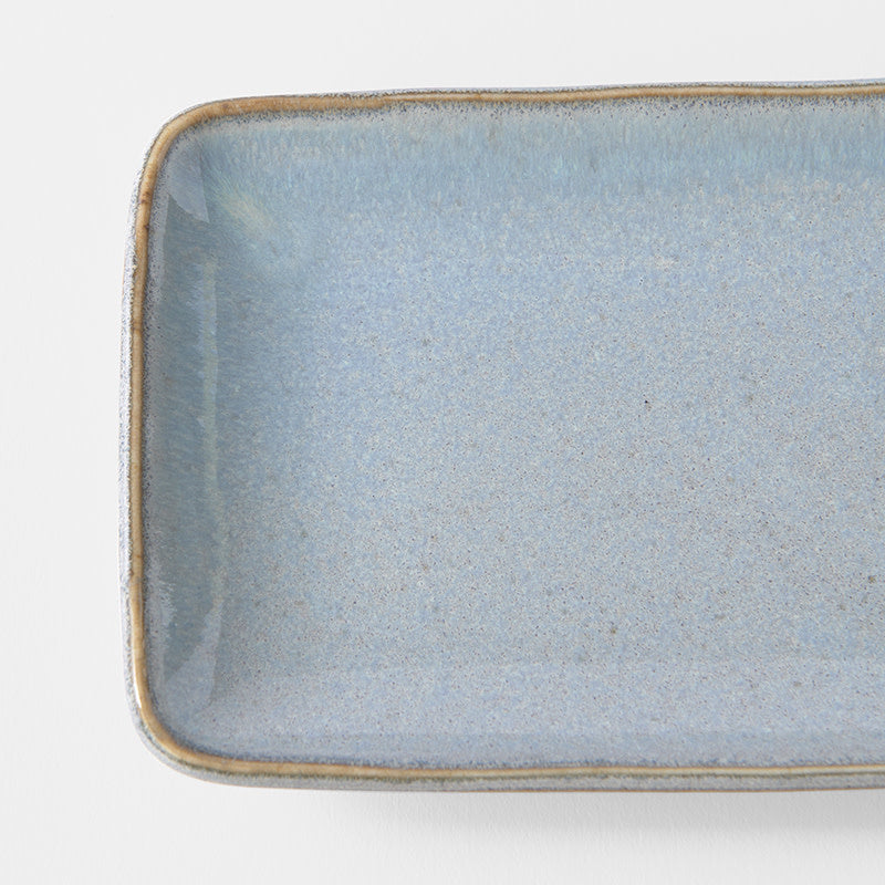 Sashimi Plate 29cm Steel Grey Glaze V637-C4052