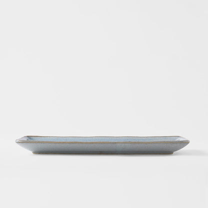 Sashimi Plate 29cm Steel Grey Glaze V637-C4052