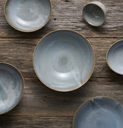 Sashimi Plate 29cm Steel Grey Glaze V637-C4052