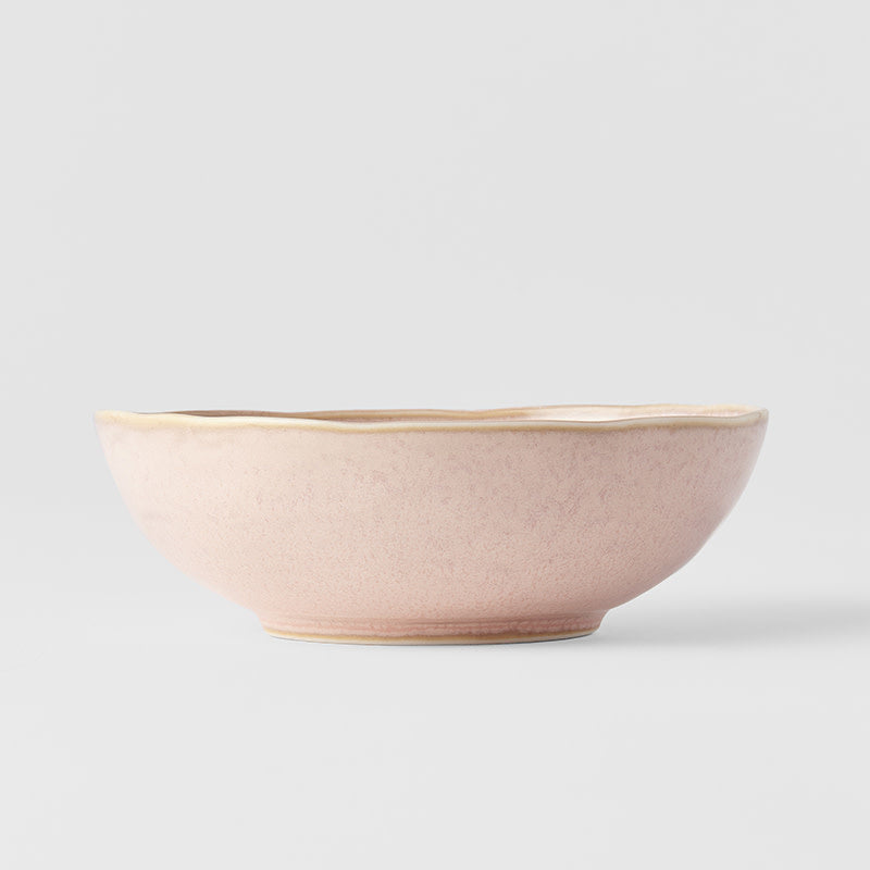 Bowl Oval 14cm Sakura Pink Glaze V637-C4071