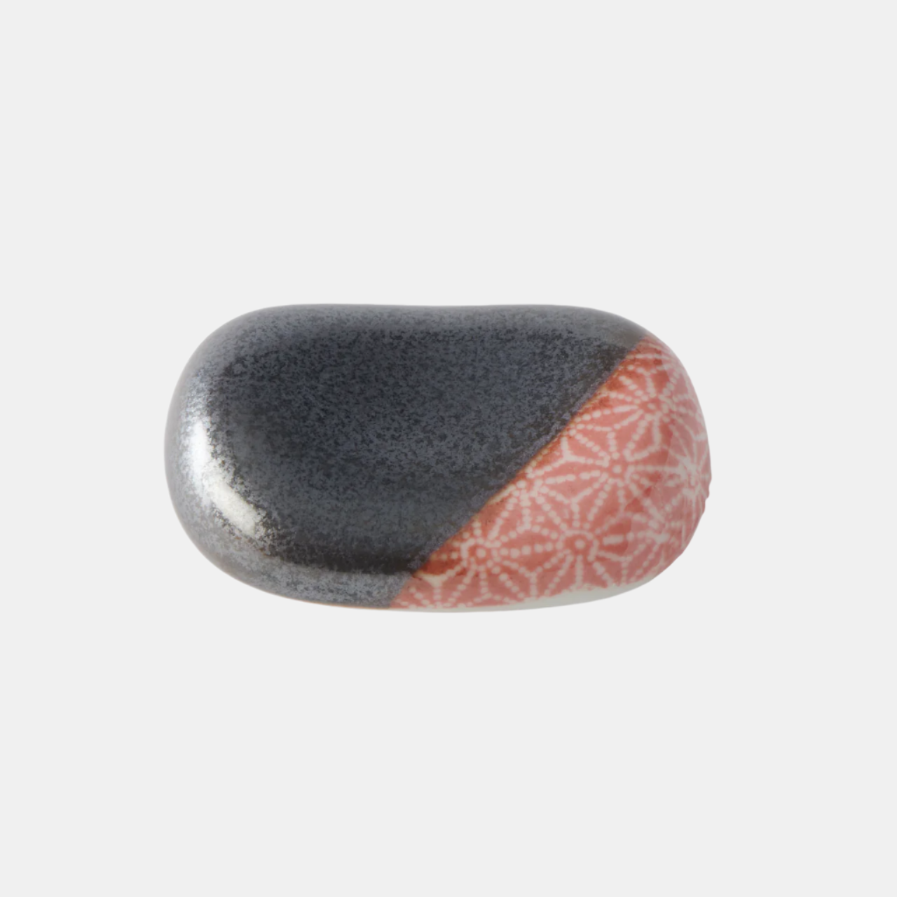 Chopsticks Rest Pebble Black Orange V637-C4098