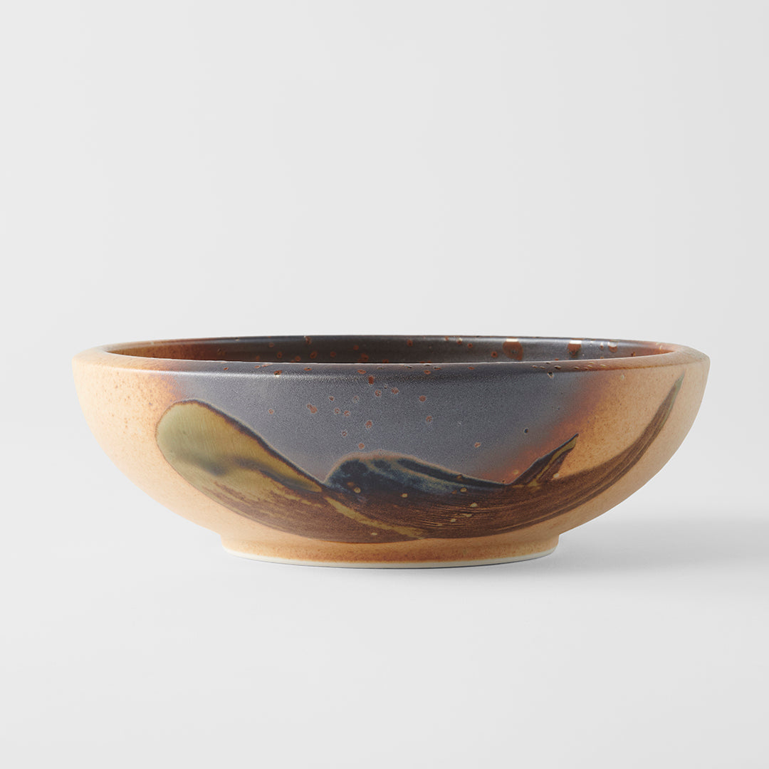 Bowl Thick Edge 20cm Wabi Sabi Glaze V637-C4107