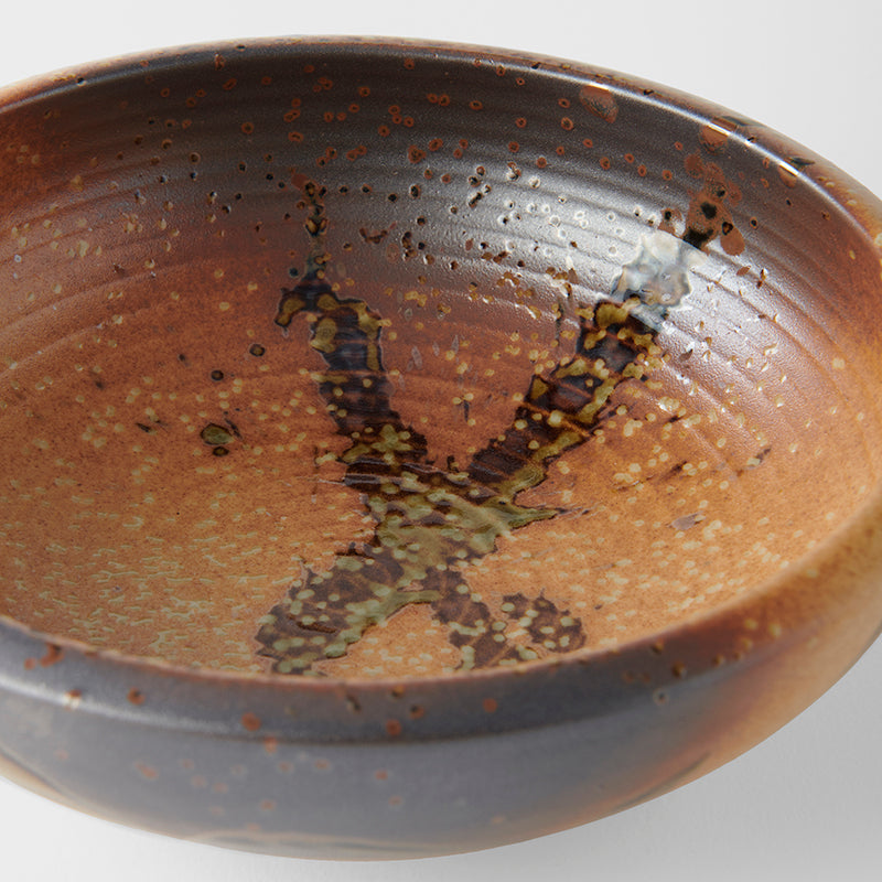Bowl Thick Edge 20cm Wabi Sabi Glaze V637-C4107