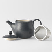 Teapot 400ml Matte Black Glaze V637-C4112