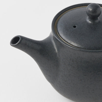 Teapot 400ml Matte Black Glaze V637-C4112