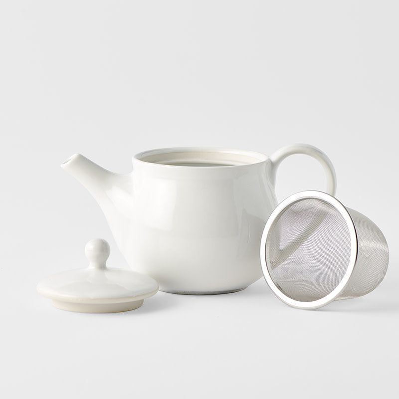 Teapot 400ml Matte White Glaze V637-C4113