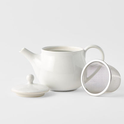 Teapot 400ml Matte White Glaze V637-C4113