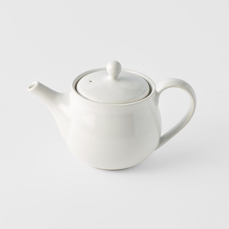 Teapot 400ml Matte White Glaze V637-C4113