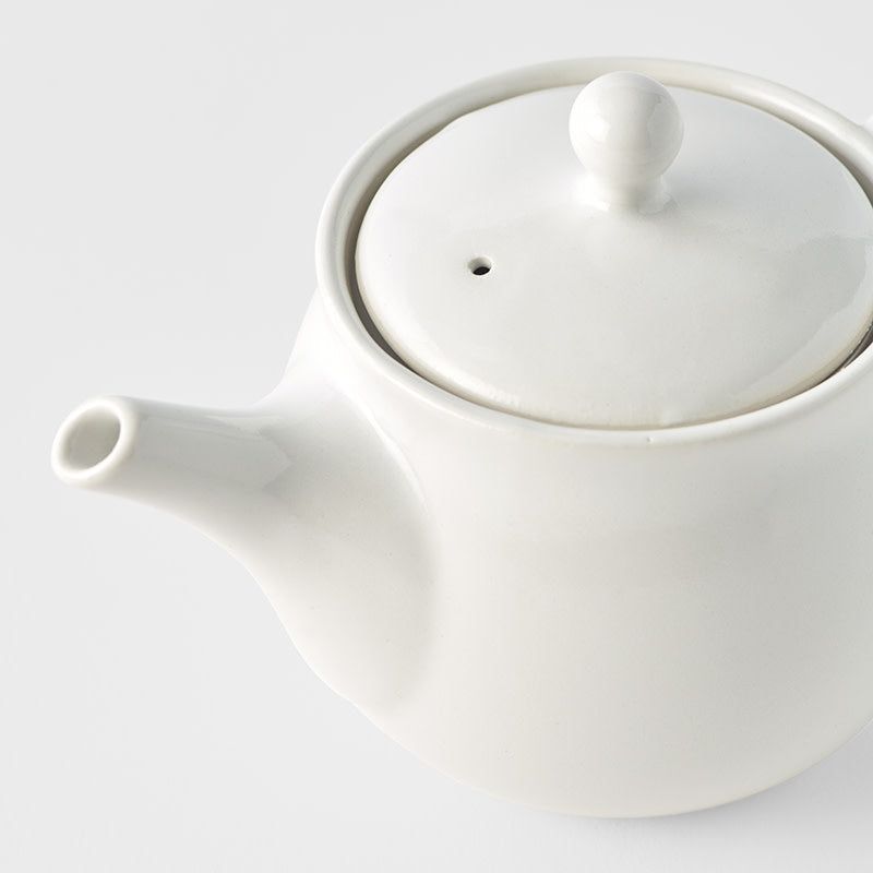 Teapot 400ml Matte White Glaze V637-C4113