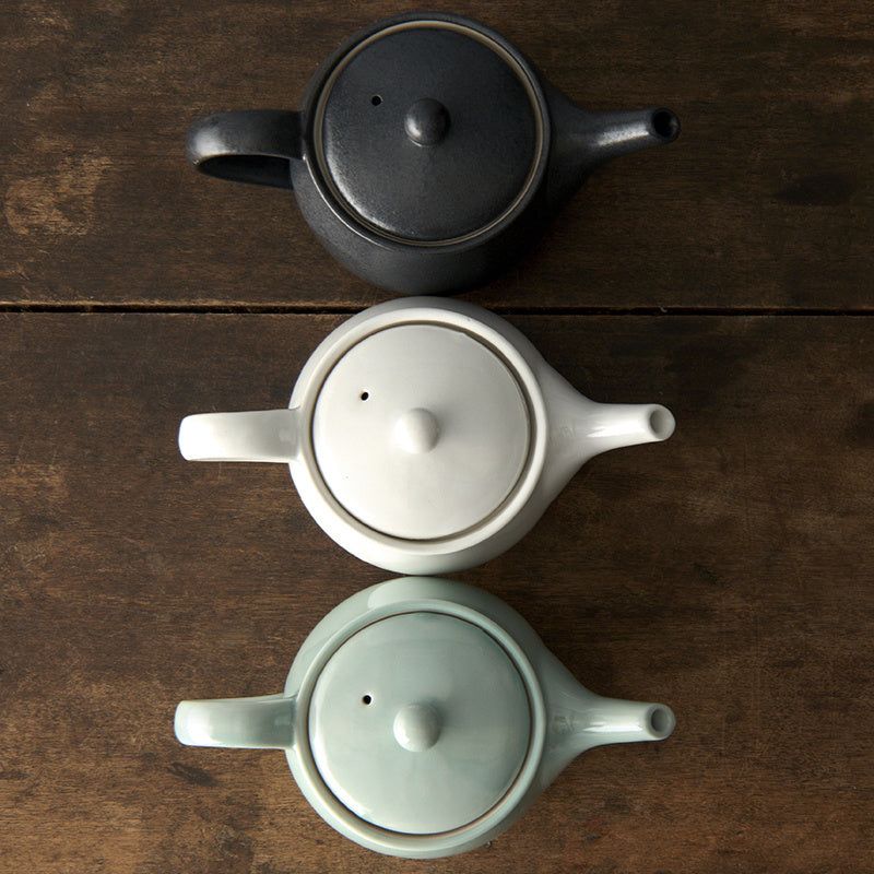 Teapot 400ml Matte White Glaze V637-C4113