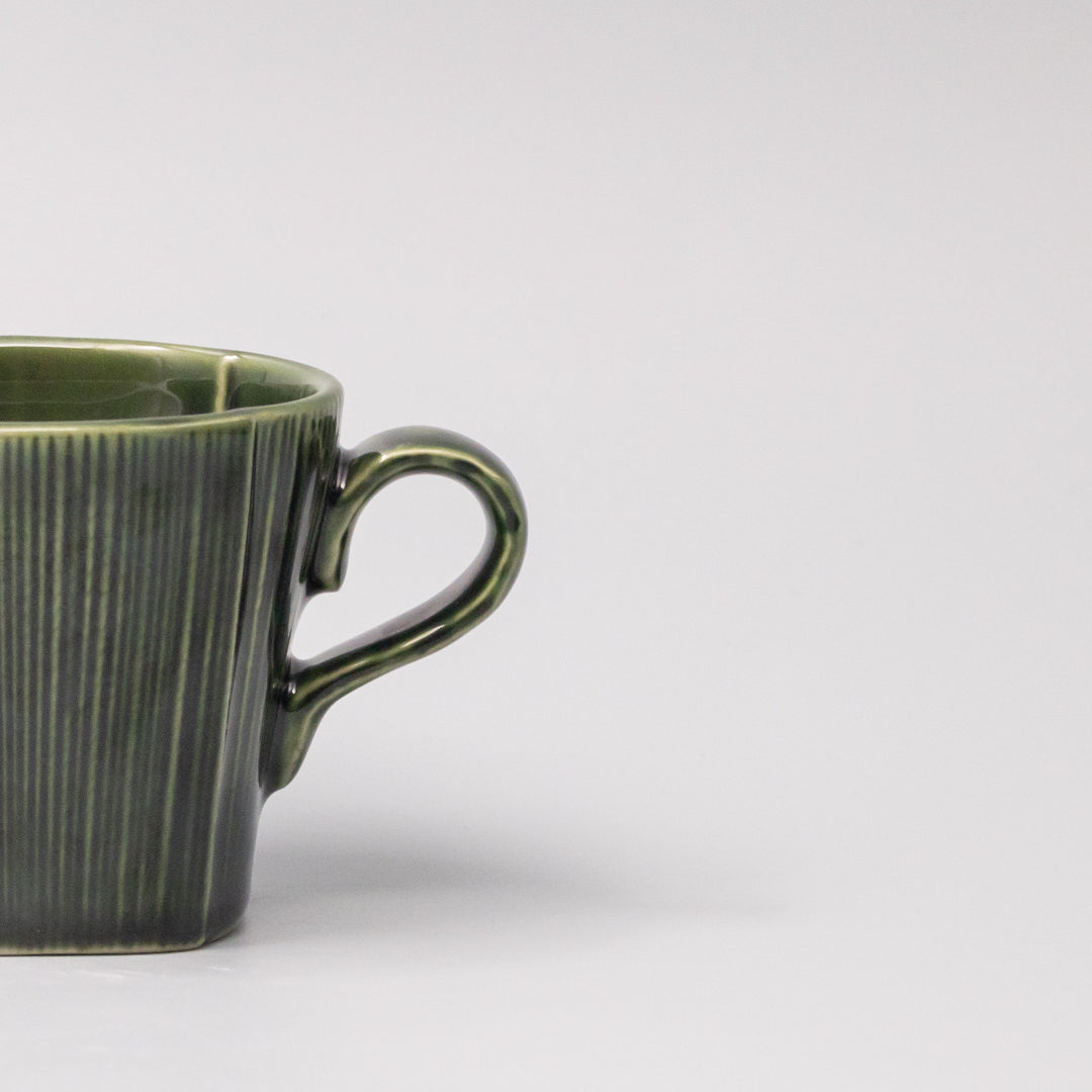 Mug 180ml Reeded Oribe Glaze V637-C4171