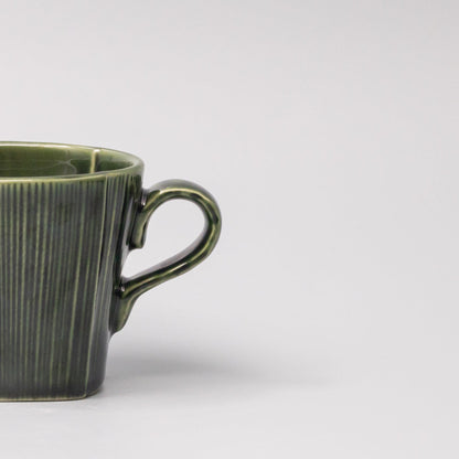 Mug 180ml Reeded Oribe Glaze V637-C4171