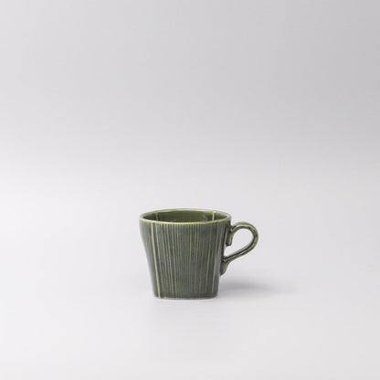 Mug 180ml Reeded Oribe Glaze V637-C4171