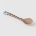 Spoon Small Bisque Indigo Shibori V637-C4205
