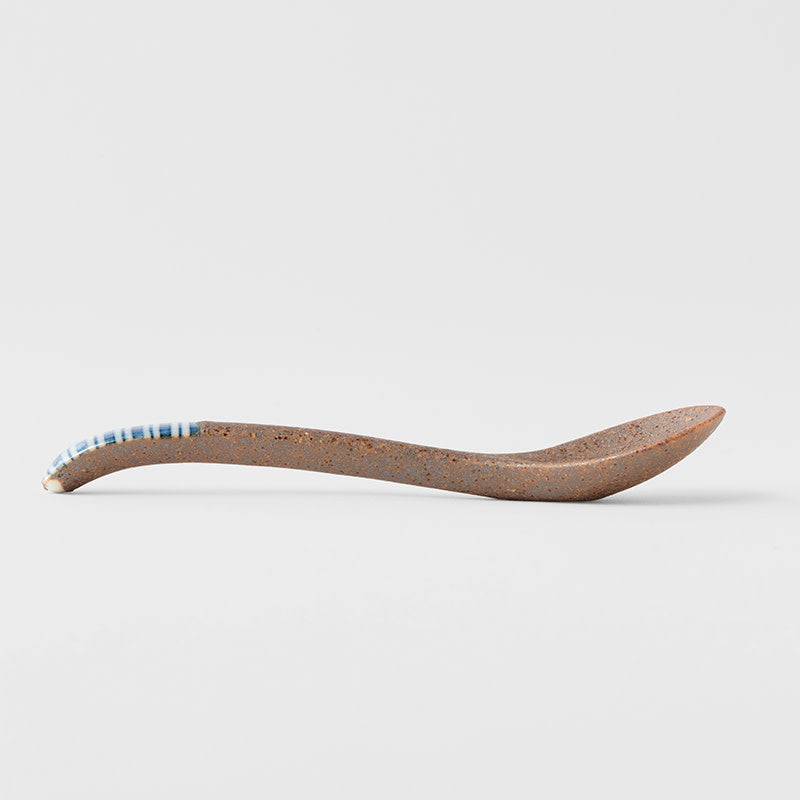 Spoon Small Bisque Indigo Stripe V637-C4206
