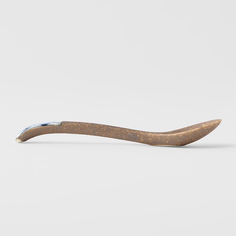 Spoon Small Bisque Indigo Asanoha V637-C4208