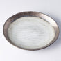 Plate Oval 24cm Light Grey Glaze V637-C5089