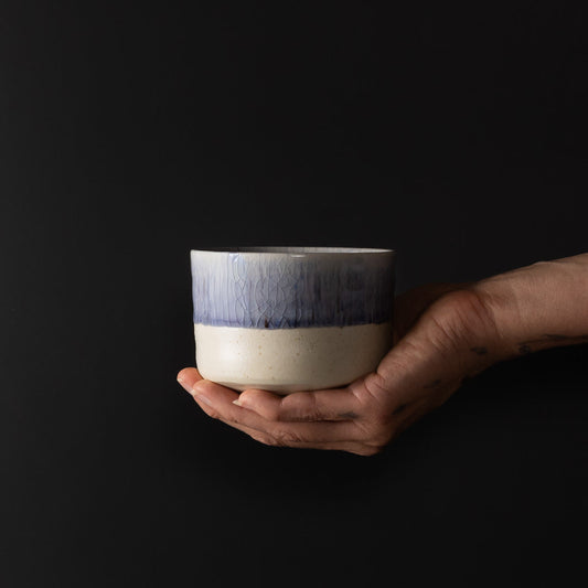 Matcha Tea Bowl 10cm Winter Drift V637-C5188