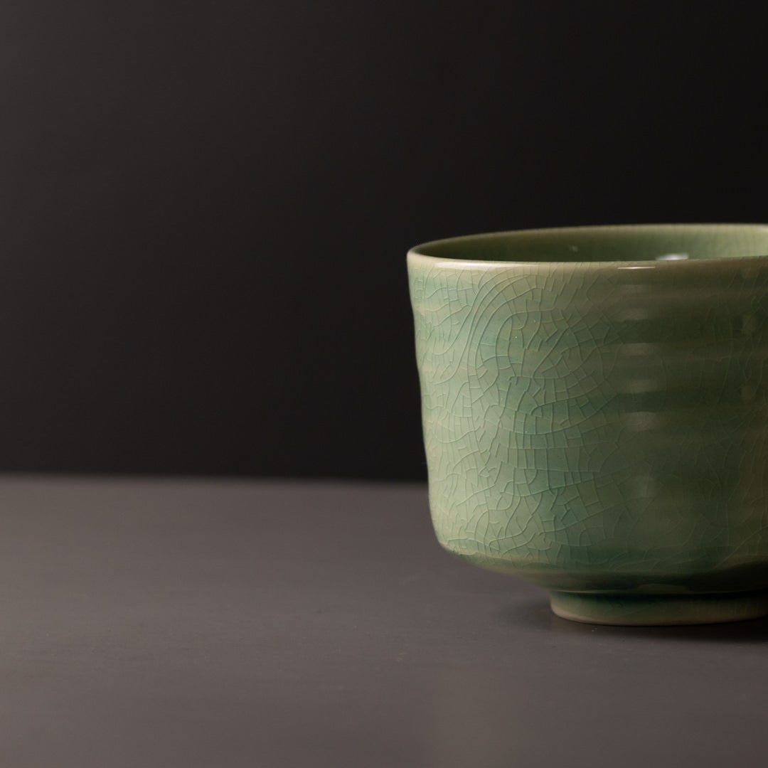 Matcha Tea Bowl 10cm Jade V637-C5191