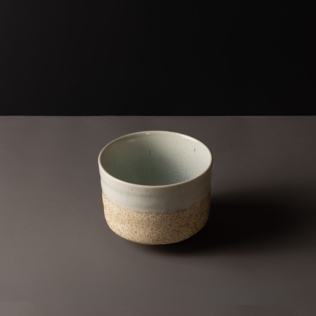 Matcha Tea Bowl 10cm Aozora Fleck V637-C5195